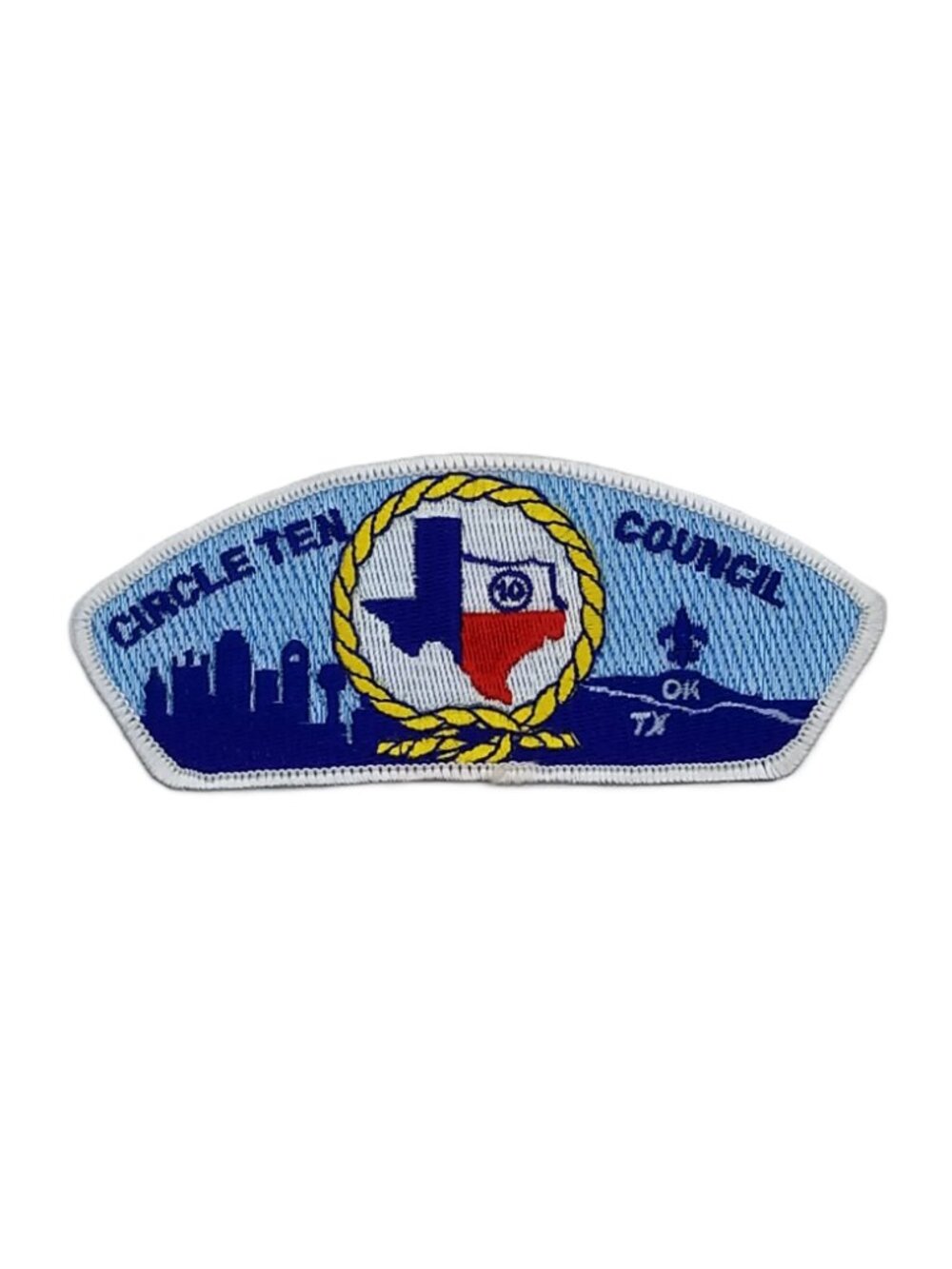 Circle Ten Council BSA Shoulder Patch CSP Boy Scout Patch OK TX New 5 x 2